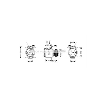 AVA HDAK009 - Compressor (A/C)
