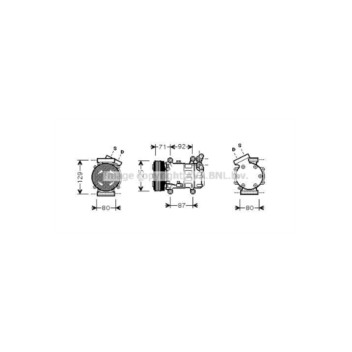  RTK401 - Compressor (A/C)