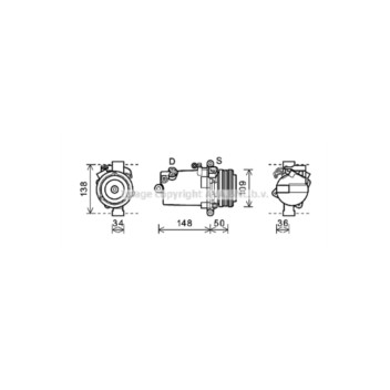 AVA BWAK408 - Compressor (A/C)