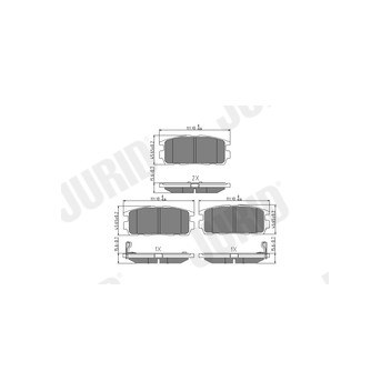 Jurid 573386J - Brake Pad Set (Rear)