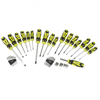 Draper 78619 - Screwdriver, Hex Key and Bit Set (Green) (44 Piece)