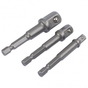 Draper 00005 - 1/4" Hex. x 1/4" and 3/8" Square Drive Adaptors