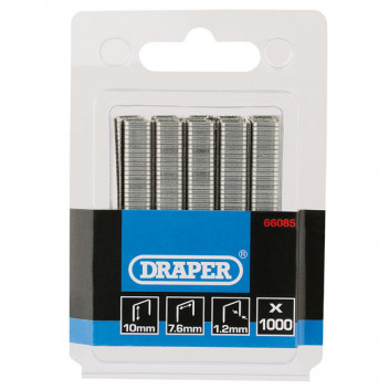 Draper 66085 - 1000 Staples (10mm)