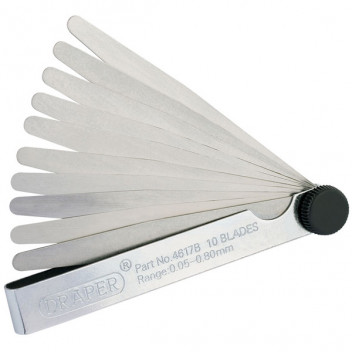 Draper 36169 - 10 Blade Metric Feeler Gauge Set