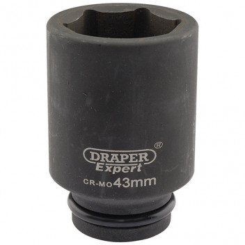 Draper Expert 05074 - Expert 43mm 3/4" Square Drive Hi-Torq&#174; 6 Point Deep Imp