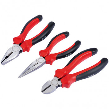 68001 - 160mm Plier Set With Soft Grip Handles (3 Piece)