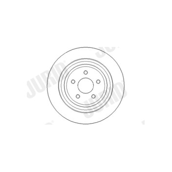 Jurid 563301J-1 - Brake Disc (Rear)