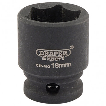 Draper Expert 06878 - Expert 18mm 3/8" Square Drive Hi-Torq&#174; 6 Point Impact Socket