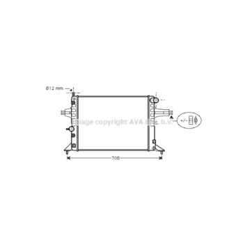 AVA OLA2256 - Radiator