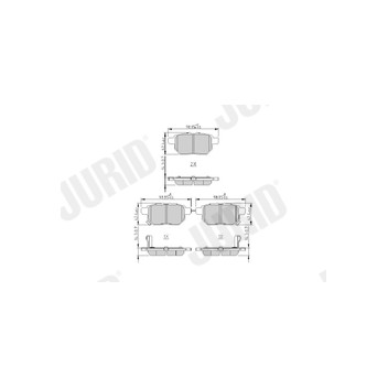 Jurid 572632J - Brake Pad Set (Rear)