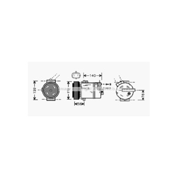 AVA OLAK463 - Compressor (A/C)
