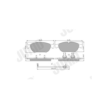 Jurid 573381J - Brake Pad Set (Front)