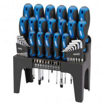 Draper 81294 - Soft Grip Screwdriver, Hex Key and Bit Set (44 piece)