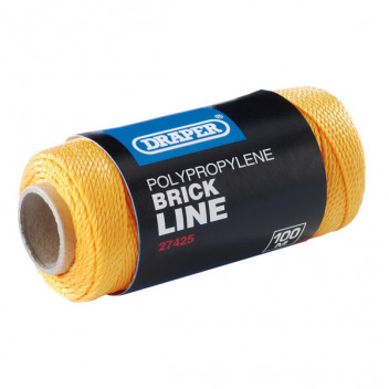 Draper 27425 - Orange Propylene Brick Line (100M)