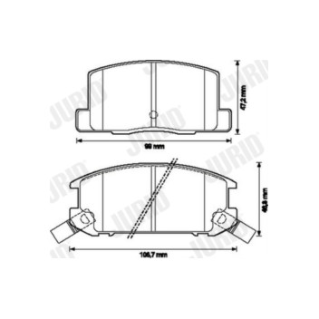 Jurid 572175J - Brake Pad Set (Rear)