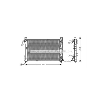 AVA MSA2286 - Radiator