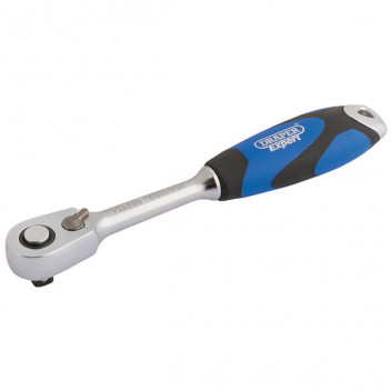 Draper Expert 26514 - 1/4" Sq. Dr. 60 Tooth Micro Head Reversible Soft Grip Ratchet