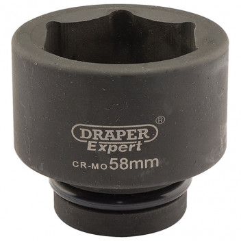 Draper Expert 05128 - Expert 58mm 1" Square Drive Hi-Torq&#174; 6 Point Impact Socket
