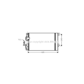 AVA OLA5390D - Condenser (A/C)