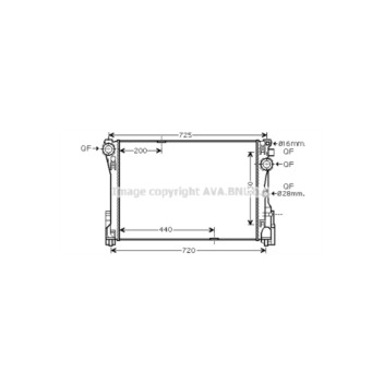 AVA MSA2575 - Radiator