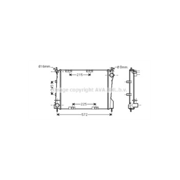 AVA RT2371 - Radiator