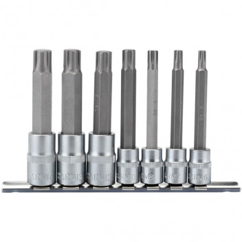 Draper Expert 16346 - 3/8", 1/2" Sq. Dr. Ribe&#174;. Socket Bit Set (7 piece)