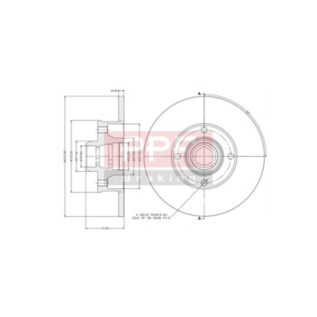 PPF DS6043 - Brake Disc (Rear)