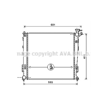 AVA KAA2239 - Radiator