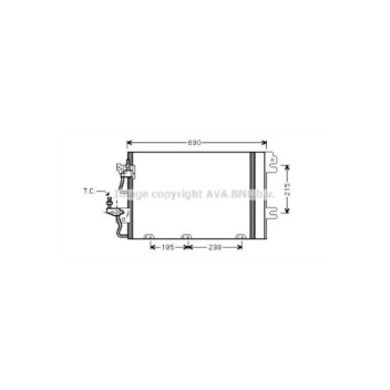 AVA OL5366D - Condenser (A/C)