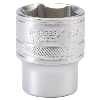 Draper Expert 16633 - 1/2" Square Drive 6 Point Imperial Socket (15/16")