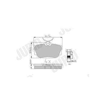 Jurid 571875J - Brake Pad Set (Rear)