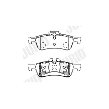 Jurid 573056J - Brake Pad Set (Rear)