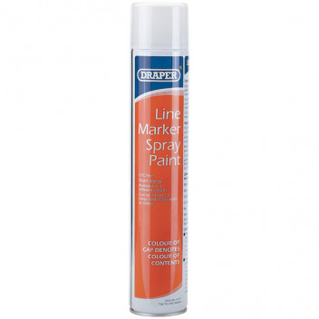 Draper 41915 - 750ml White Line Marker Spray Paint