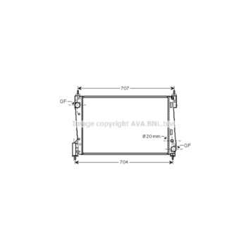 AVA OLA2423 - Radiator