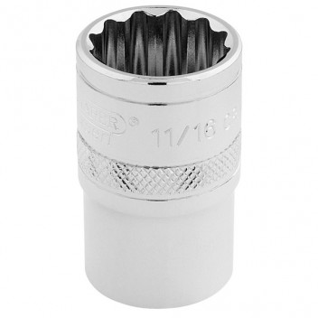 Draper Expert 33644 - 1/2" Square Drive Hi-Torq&#174; 12 Point Socket (11/16")