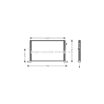 AVA FD5334 - Condenser (A/C)