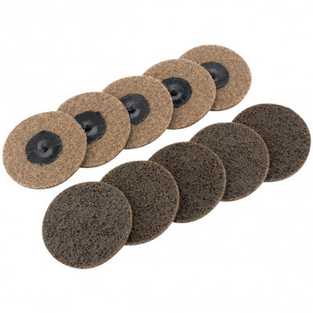 Draper 75628 - Ten 75mm Polycarbide Abrasive Pads (Course)