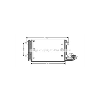 AVA VN5209D - Condenser (A/C)