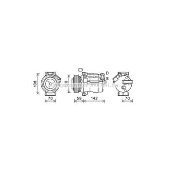 AVA CTK063 - Compressor (A/C)