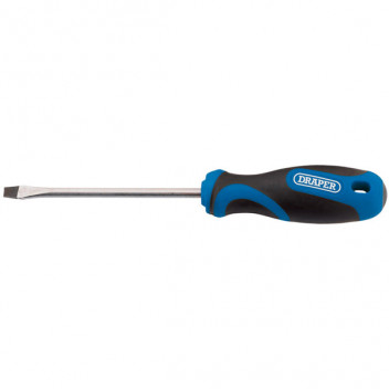 Draper 48922 - 5.0 x 100mm Plain Slot Screwdriver with Soft Grip Handles