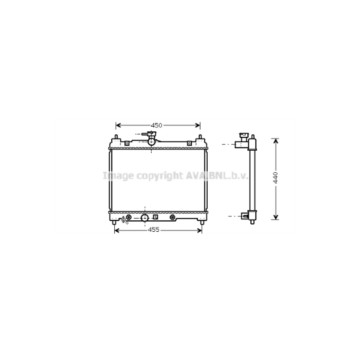 AVA TO2287 - Radiator