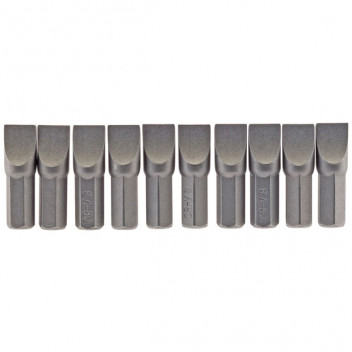 Draper 64046 - 8mm 1/4" Hex. Plain Slot Insert Bit 25mm Long x 10