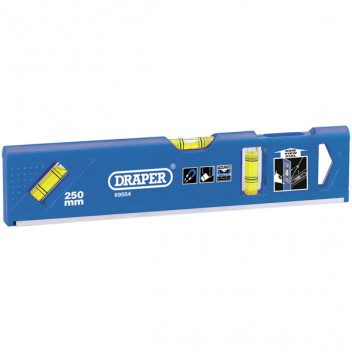 Draper Expert 69554 - ABS Plastic Torpedo Level with Side View Vial and Magnetic B