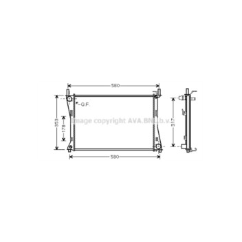 AVA FDA2325 - Radiator