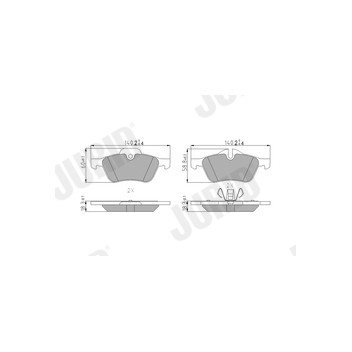 Jurid 571992J - Brake Pad Set (Front)