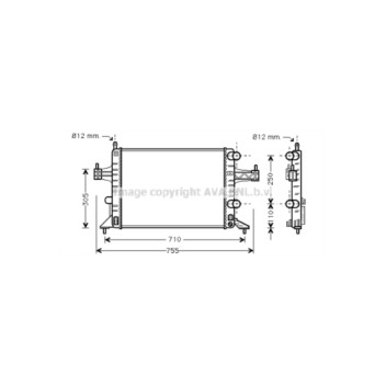 AVA OLA2303 - Radiator
