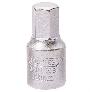 Draper 38326 - 12mm Hexagon 3/8 Square Drive Drain Plug Key
