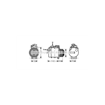 AVA BWAK387 - Compressor (A/C)