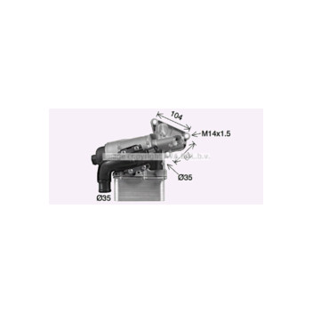 AVA OL3710H - Oil Cooler