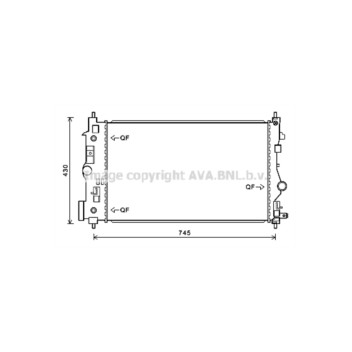 AVA OL2546 - Radiator